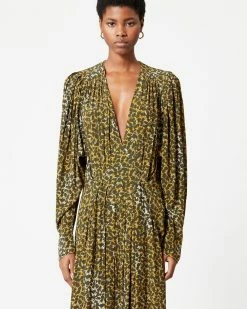 Isabel Marant | Aissa Dress - Ecru/Black -Acler Shop 15227844nh 23 r