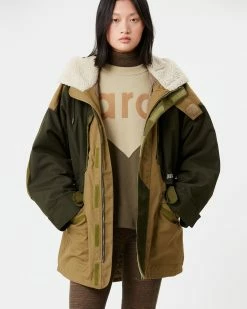 Isabel Marant | Gane Coat - Dark Khaki -Acler Shop 16147940vo 23 r