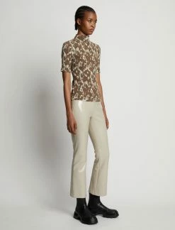 Proenza Schouler | Flou Smocked Top - Buttercream/Coffee 9 Proenza Schouler | Flou Smocked Top - Buttercream/Coffee -Acler Shop 18895871 43588549 1320