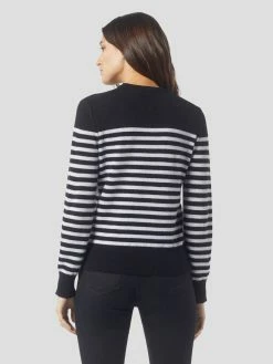 Equipment | Sanni Striped Crew - True Black/Nature White -Acler Shop 20 0 006109 sw01374s tr bl ntr wht 4v2