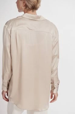 Silk Laundry | Boyfriend Shirt - Hazelnut -Acler Shop 2020 07 21 SilkLaundryStef68675 1200x ae8b0fc8 758c 4434 aa41 437ddadfcd7f
