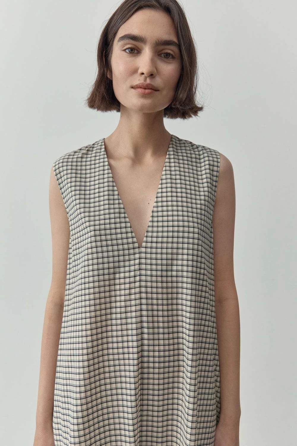 St Agni | A-Line Dress - Bijou Check 3 St Agni | A-Line Dress - Bijou Check - Image 3