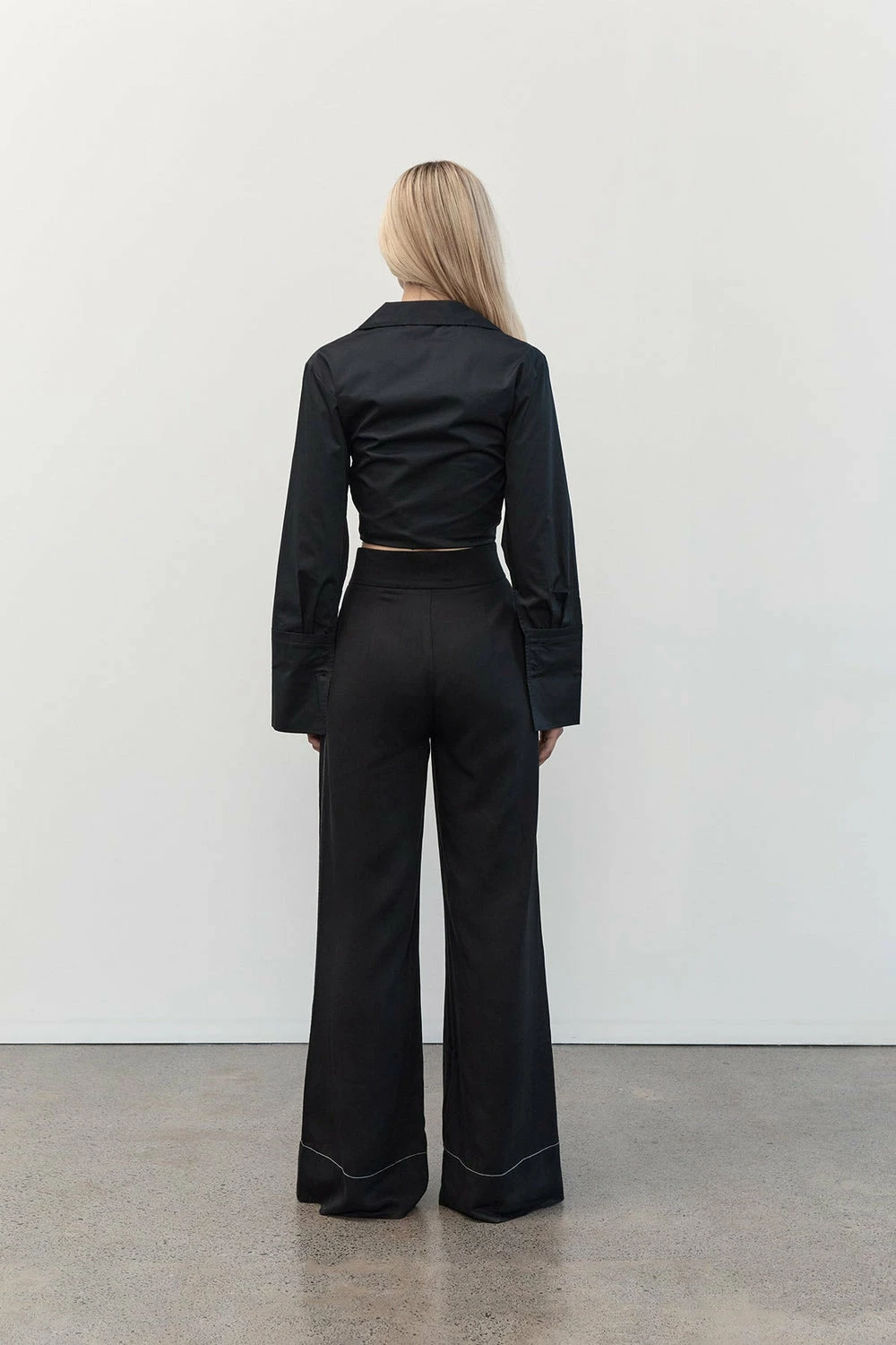 ST AGNI St. Agni | Wrap Shirt - Black - Image 5