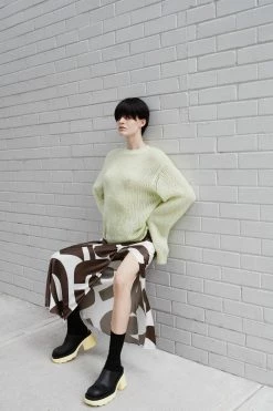 SIR THE LABEL | Ciao Open Knit Sweater - Pistachio 11 SIR THE LABEL | Ciao Open Knit Sweater - Pistachio -Acler Shop 211216 SIR LOOKBOOK D2 BM 13 1135 V1 2 1440x c042170f 6c2e 4e92 9d14 307176c09173