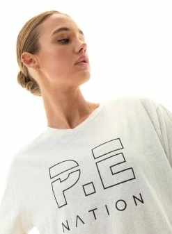 P.E NATION | Heads Up Tee - Grey Marle 9 P.E NATION | Heads Up Tee - Grey Marle -Acler Shop 23PE1T034 GREY MARLE DETAIL 1400x 427d12eb 87d1 48d7 aabc 470d7d07c665
