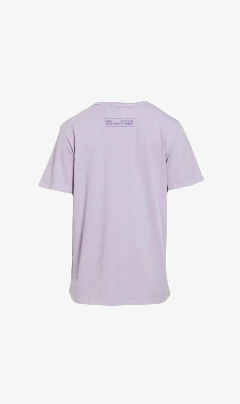 Camilla And Marc Camilla & Marc | Huntly Logo Tee - Iris 2 Camilla And Marc Camilla & Marc | Huntly Logo Tee - Iris - Image 2