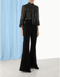 Zimmermann | Tie Neck Blouse - Black -Acler Shop 3.3808trdan.blk .black side