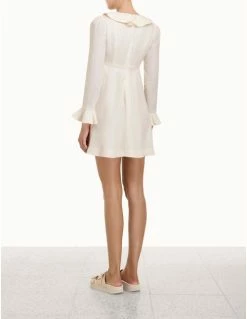 Zimmermann | Daisy Mini Dress - Cream -Acler Shop 4.4909drkal.crm .cream back