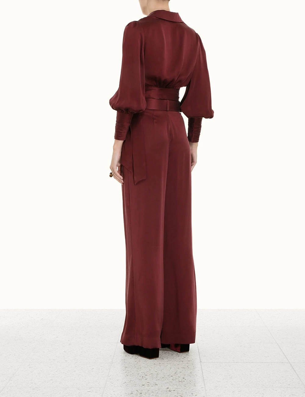 Zimmermann | Silk Wrap Blouse - Navy 4 Zimmermann | Silk Wrap Blouse - Navy - Image 4