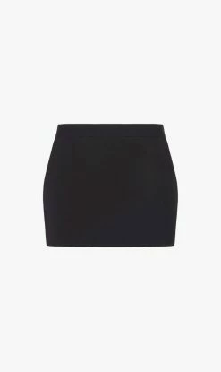 ST AGNI St. Agni | Tailored Wool Mini Skirt - Black