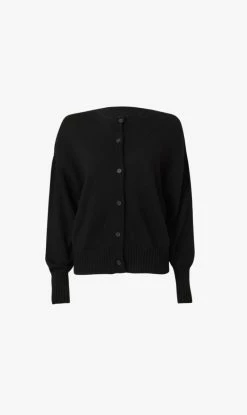 Viktoria & Woods | Heart Merino Cardigan - Black