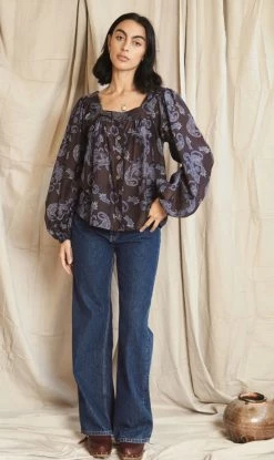 Mahsa | Folk Blouse - Paisley Liberty