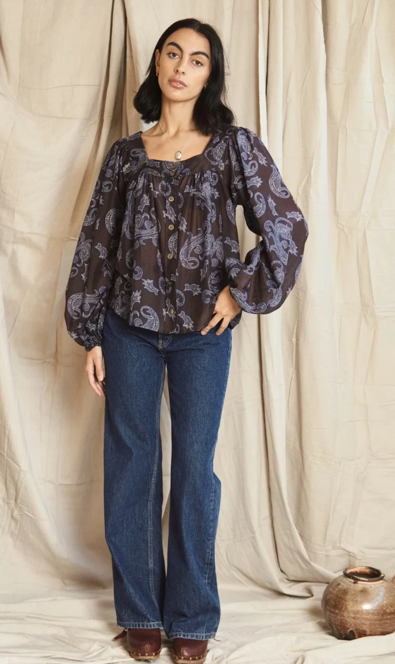Mahsa | Folk Blouse - Paisley Liberty 1 Mahsa | Folk Blouse - Paisley Liberty