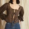 Mahsa | Gala Blouse - Cotton Voile Cacao