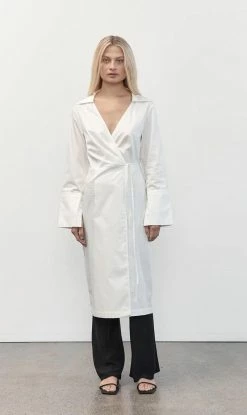 ST AGNI St. Agni | Wrap Dress - White