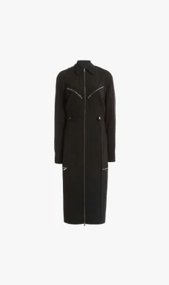 Victoria Beckham | Zip Detail Utility Dress - Black