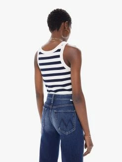 Mother Denim Mother | The Chin Ups Tank - Navy/Natural Stripe -Acler Shop 8103 1116 NNS 5571 scaled