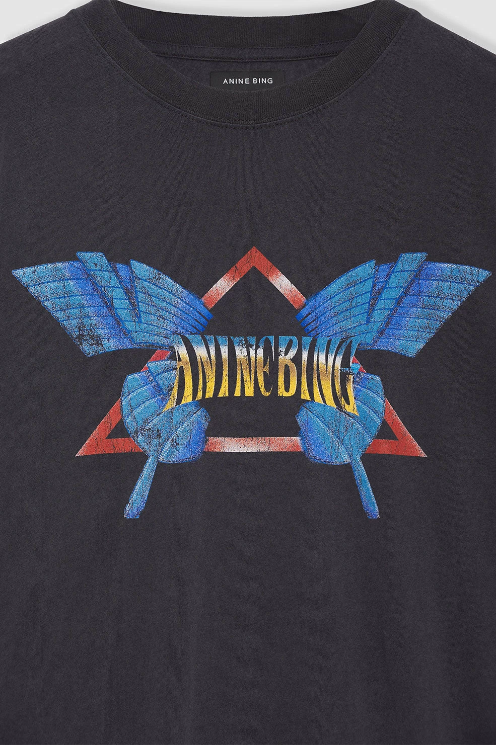Anine Bing | Lili Tee Butterfly - Washed Black 4 Anine Bing | Lili Tee Butterfly - Washed Black - Image 4