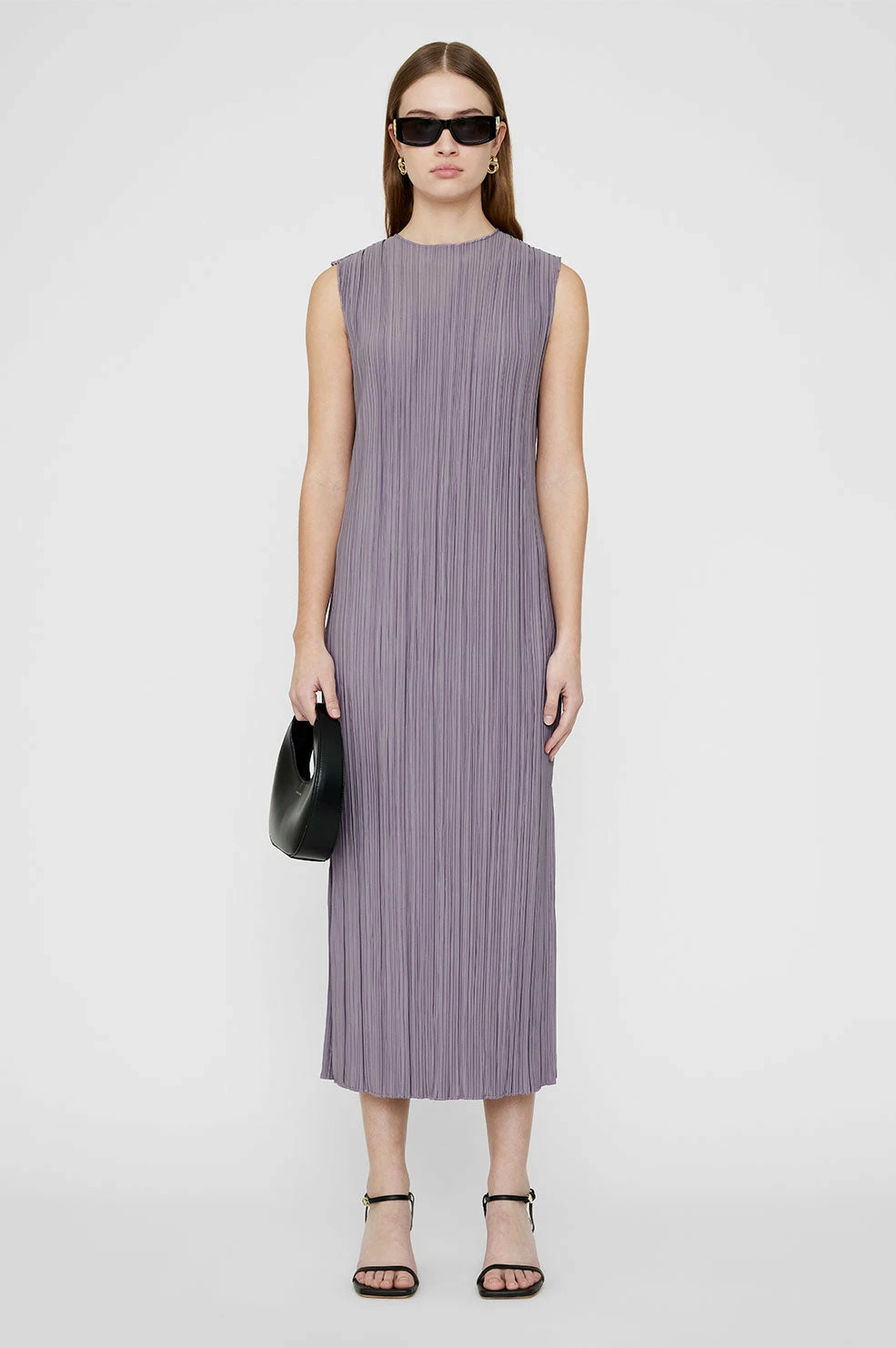 Anine Bing | Melanie Dress - Ash Violet 2 Anine Bing | Melanie Dress - Ash Violet - Image 2