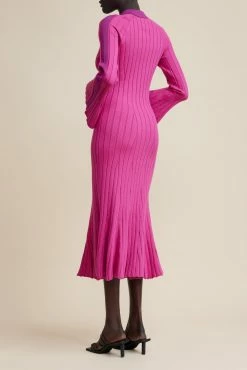 Acler | Flint Dress - Flamingo Mix -Acler Shop AC2204074K FLINT DRESS FLAMINGO MIX 1