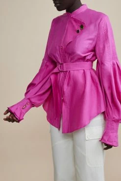 Acler | Wheatland Shirt - Flamingo