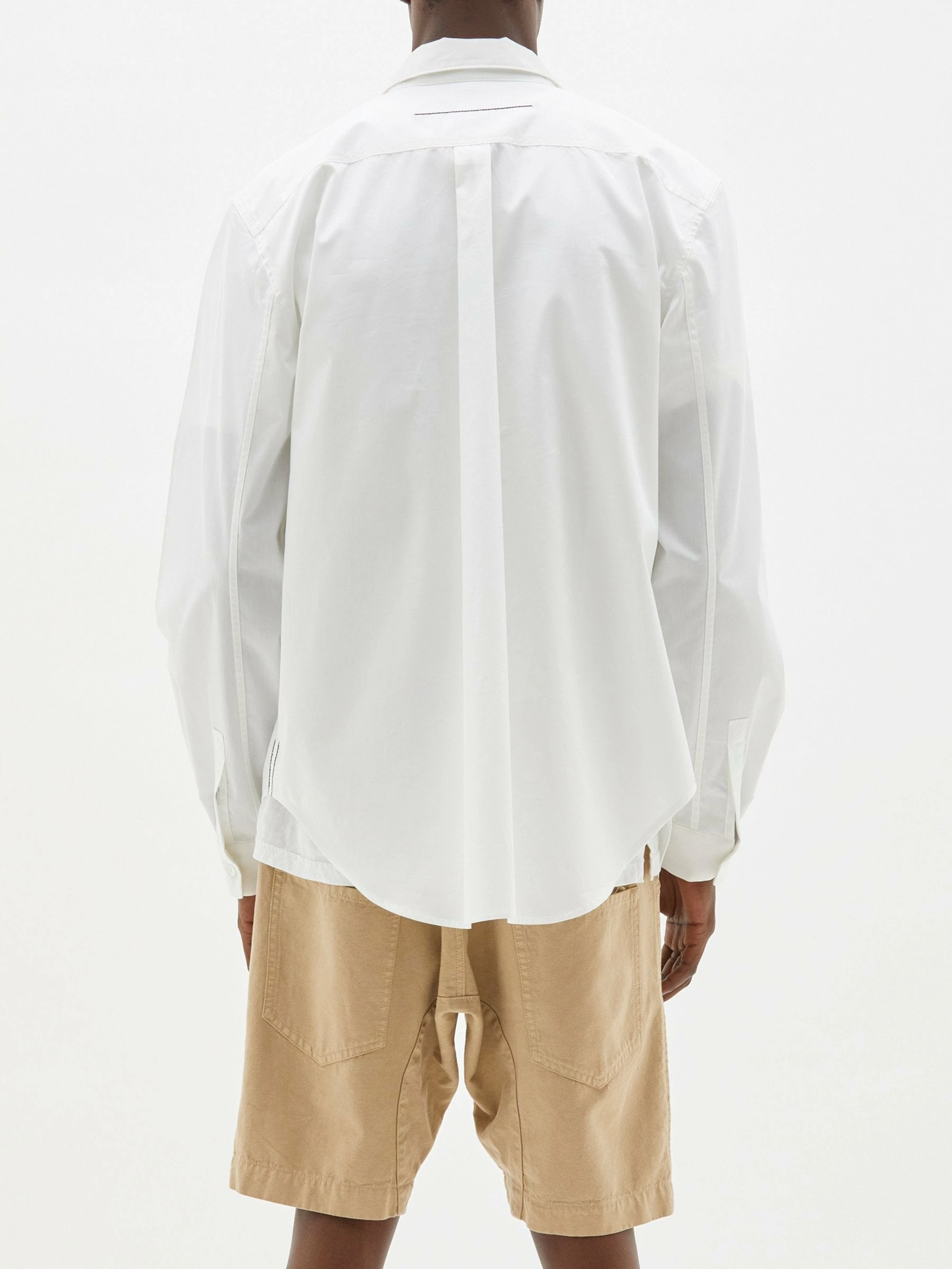 Bassike Mens | Classic Cotton Shirt - White 5 Bassike Mens | Classic Cotton Shirt - White - Image 5