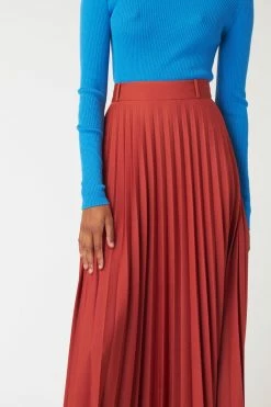 Kate Sylvester | Nebula Skirt - Copper -Acler Shop Alice Skinny Rib Blue 2217 1440x 4731affd 1efa 45c5 be92 9e0a3047c8d3