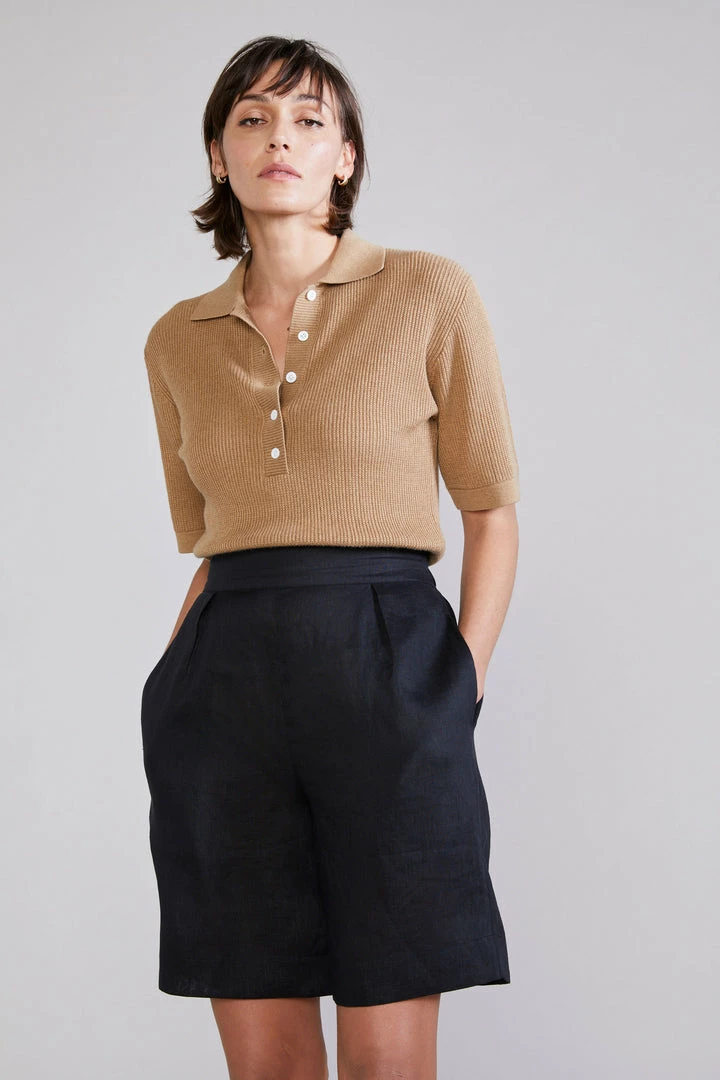 Laing | West S/S Polo - Bark 2 Laing | West S/S Polo - Bark - Image 2