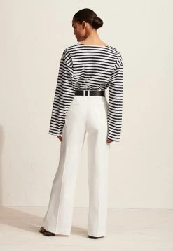 Matteau | Breton Stripe Tee - Navy/White -Acler Shop Breton Stripe Tee Summer Chino Stripe Navy White 5 5000x 576d3ab8 d7fd 49f9 a926 425171483ef3