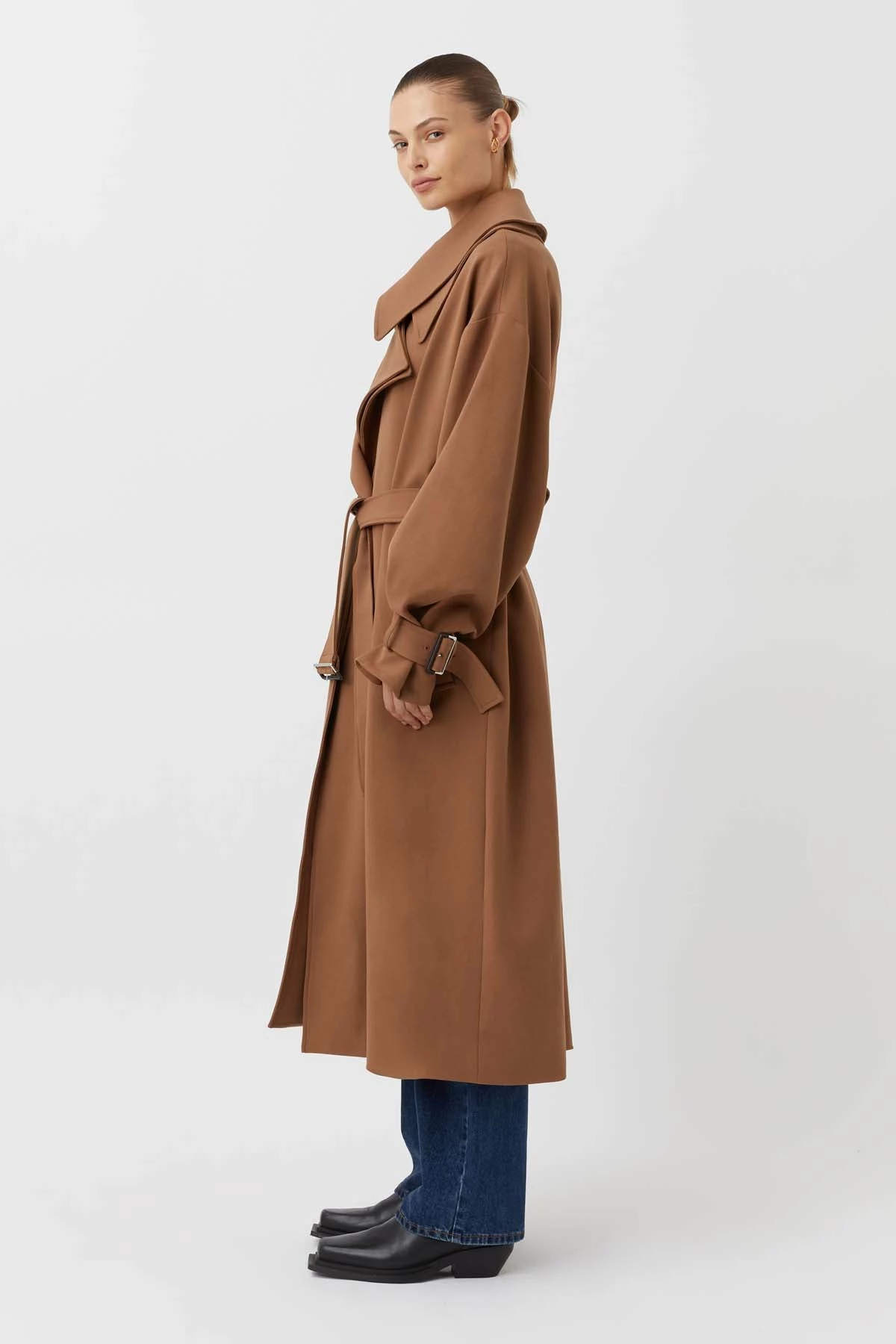 Camilla And Marc | Selby Trench Coat - Walnut 5 Camilla And Marc | Selby Trench Coat - Walnut - Image 5