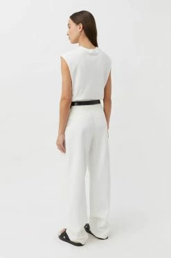 Camilla And Marc | Huntington C&M Tank - Soft White / Black 7 Camilla And Marc | Huntington C&M Tank - Soft White / Black -Acler Shop C M Camilla and Marc C M huntington logo tank white 3 640x960 2x 36a30dea 84a1 49c9 9993 dad7e91ac7d7