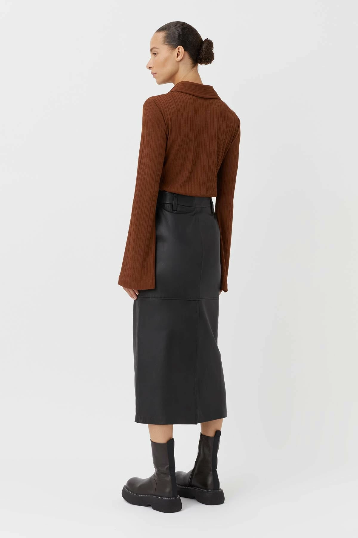 Camilla And Marc | Lumi Long Sleeve Shirt - Walnut 4 Camilla And Marc | Lumi Long Sleeve Shirt - Walnut - Image 4