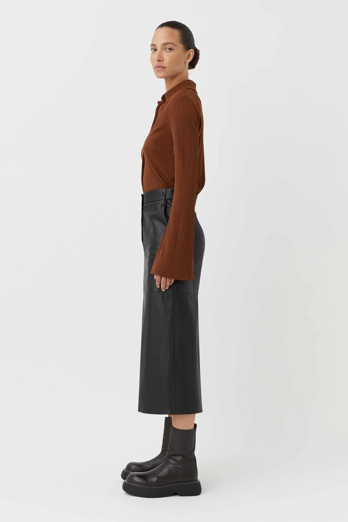 Camilla And Marc | Lumi Long Sleeve Shirt - Walnut 6 Camilla And Marc | Lumi Long Sleeve Shirt - Walnut - Image 6