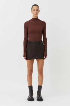 Camilla And Marc | Magnolia Rib Top - Chocolate 7 Camilla And Marc | Magnolia Rib Top - Chocolate -Acler Shop C M Camilla and Marc Magnolia long sleeve Rib Top Chocolate Brown 1 640x960 2x 65246f9f 1b5e 4f9d 9e47 207846353a11