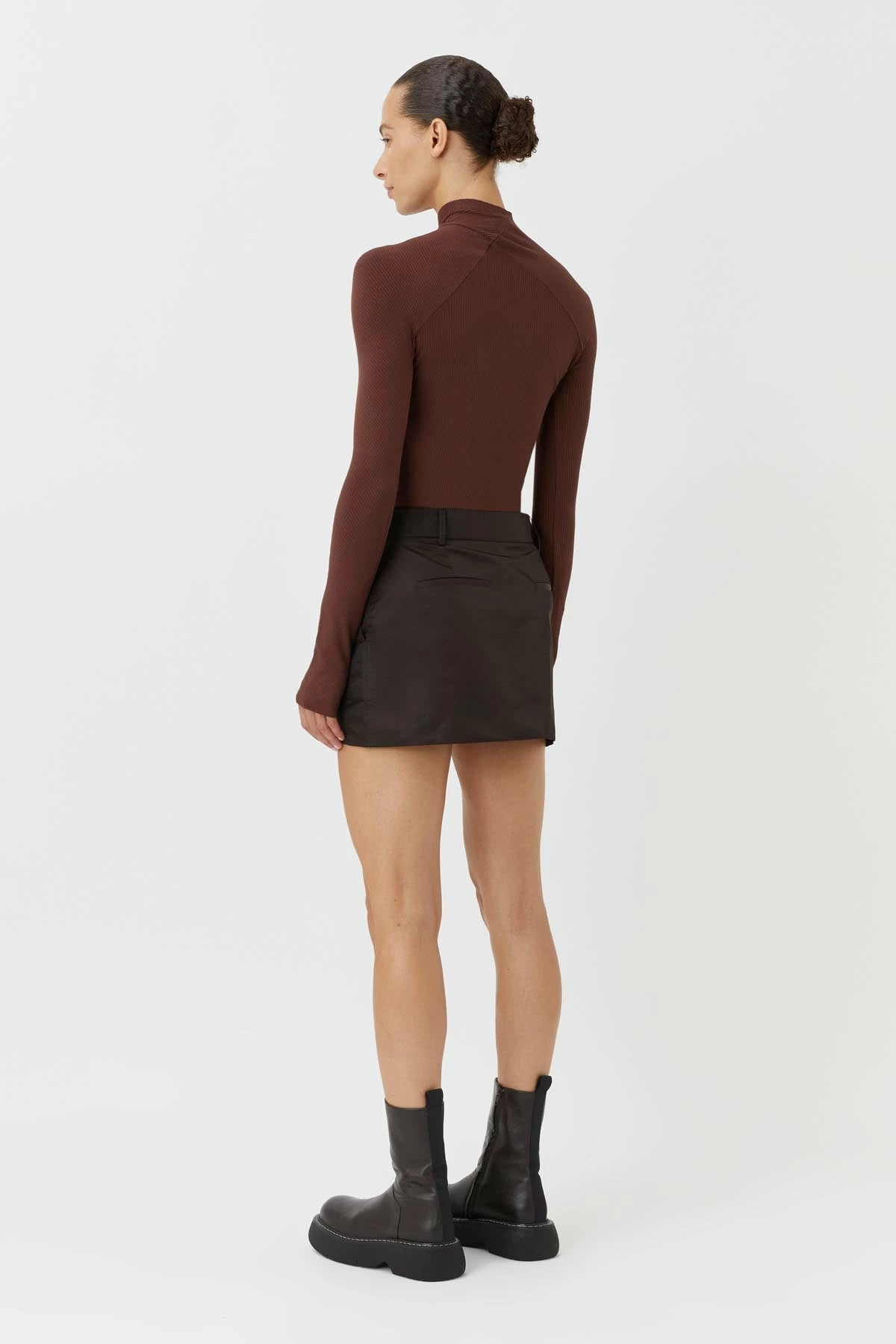 Camilla And Marc | Magnolia Rib Top - Chocolate 5 Camilla And Marc | Magnolia Rib Top - Chocolate - Image 5