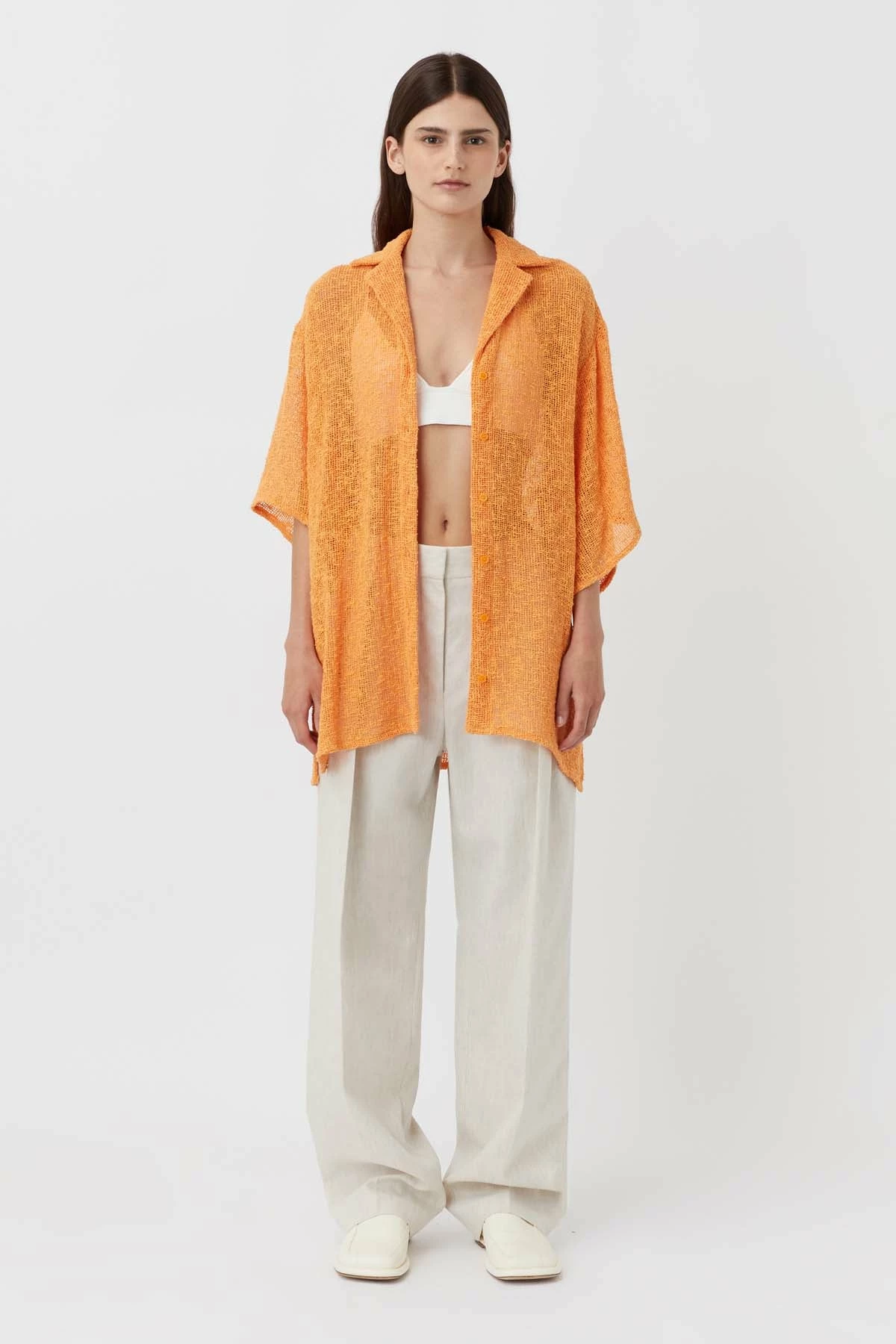 Camilla And Marc | Clementine Shirt - Persimmon 7 Camilla And Marc | Clementine Shirt - Persimmon - Image 7