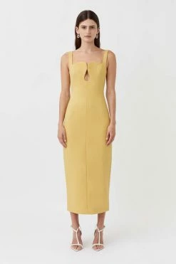 Camilla And Marc | Brixton Dress - Mustard Yellow -Acler Shop C M camilla and marc brixton cutout midi yellow dress 1 640x960 2x 27985875 98ab 4f5d bfd8 558f98260609