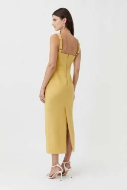 Camilla And Marc | Brixton Dress - Mustard Yellow -Acler Shop C M camilla and marc brixton cutout midi yellow dress 3 640x960 2x 0112ddfd 78fa 4f69 af82 794085050a05
