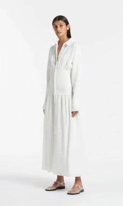 SIR The Label | Diana Collared Maxi Dress - Ivory