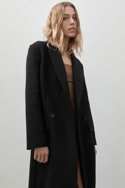 ST AGNI St. Agni | Double Breasted Wool Coat - Black -Acler Shop Double brested Wool Coat Black3 copy 1000x c677b041 c0cf 4efc ad4f df710fe532df