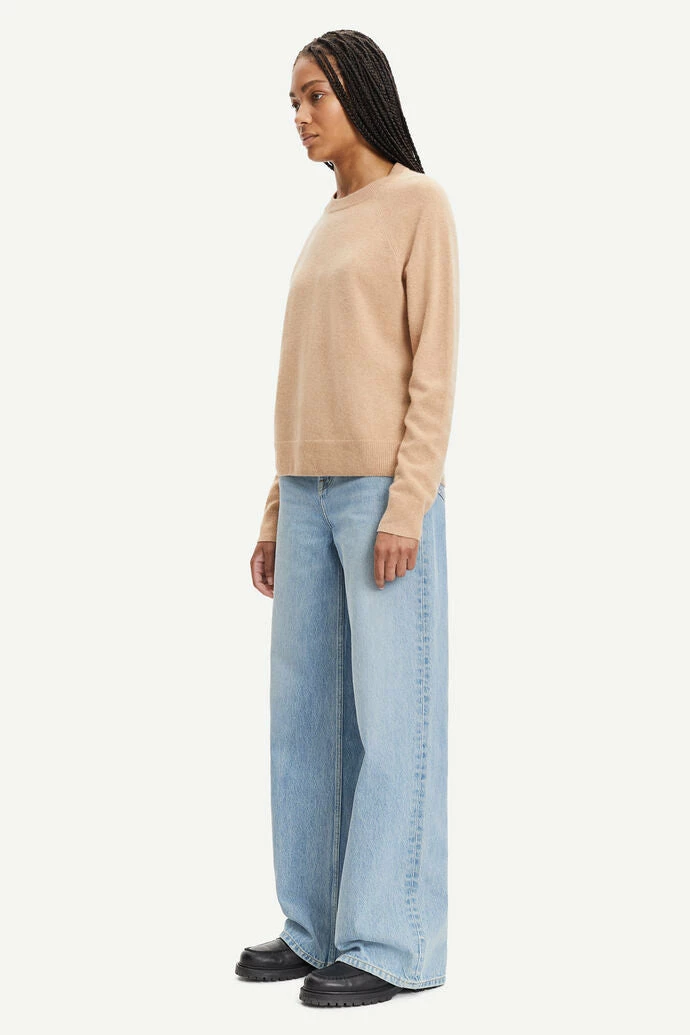 Samsoe Samsoe | Boston O-Neck - Khaki 4 Samsoe Samsoe | Boston O-Neck - Khaki - Image 4