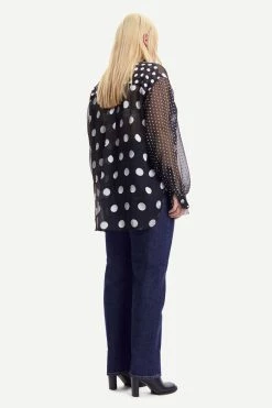 Samsoe Samsoe | Alfrida Shirt - Black Dot -Acler Shop F22300216 CLR000409 3