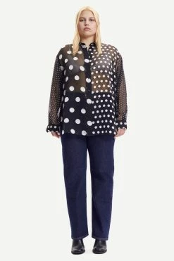 Samsoe Samsoe | Alfrida Shirt - Black Dot -Acler Shop F22300216 CLR000409 5