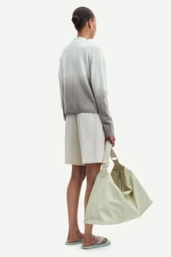 Samsoe Samsoe | Megan Cardigan - Aloe Wash Dip 9 Samsoe Samsoe | Megan Cardigan - Aloe Wash Dip -Acler Shop F23100009 CLR000756 3