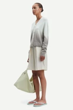 Samsoe Samsoe | Megan Cardigan - Aloe Wash Dip 10 Samsoe Samsoe | Megan Cardigan - Aloe Wash Dip -Acler Shop F23100009 CLR000756 4