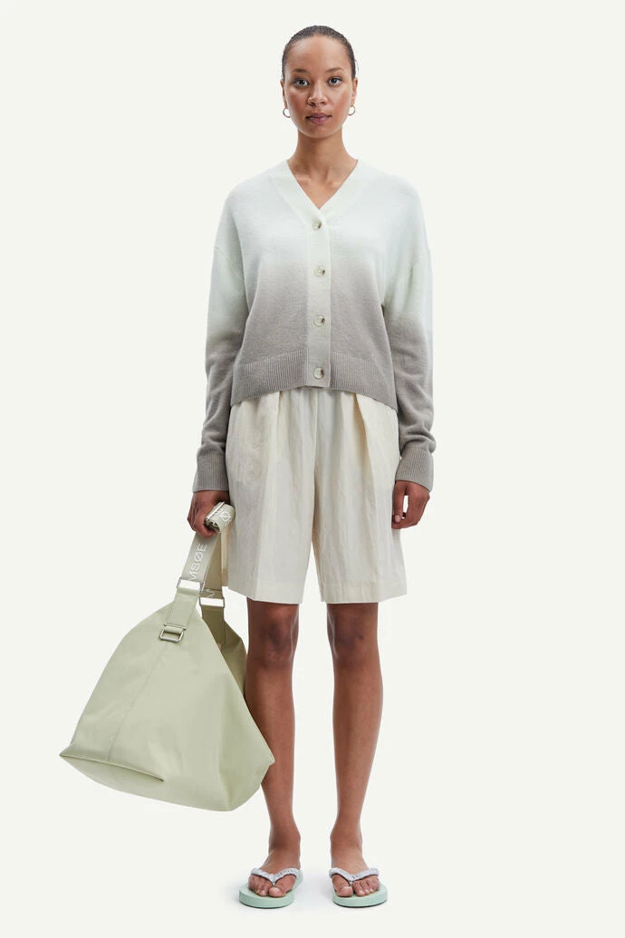 Samsoe Samsoe | Megan Cardigan - Aloe Wash Dip 6 Samsoe Samsoe | Megan Cardigan - Aloe Wash Dip - Image 6