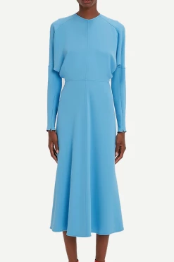 Victoria Beckham | Dolmain Midi Dress - Sky Blue