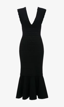 Victoria Beckham | Sleeveless Flared Dress - Black
