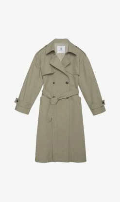 Anine Bing | Finley Trench - Green Khaki