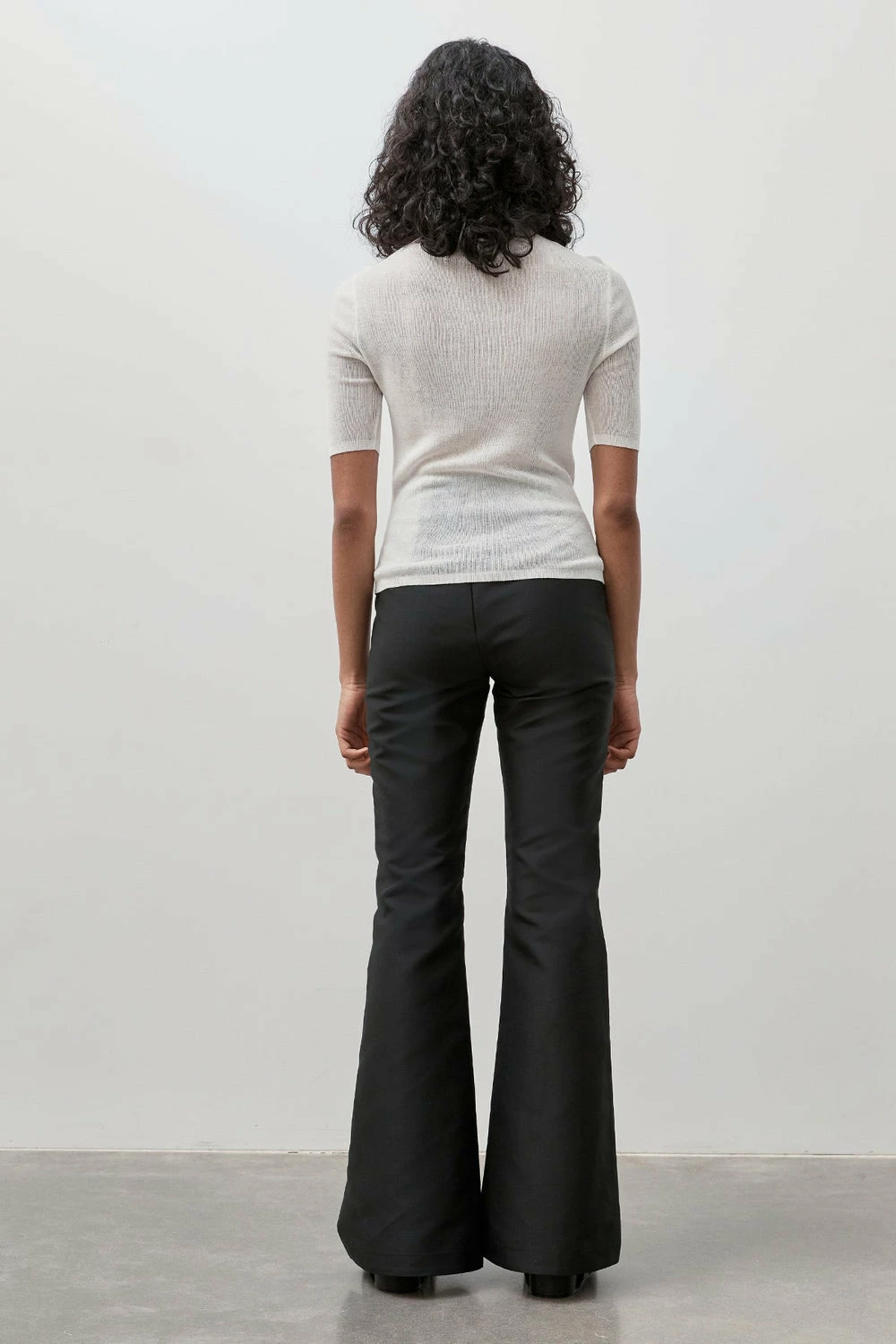 St Agni | High Neck Knit Top - White 4 St Agni | High Neck Knit Top - White - Image 4